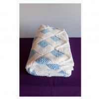 Mavi Beyaz Bebek Battaniyesi
