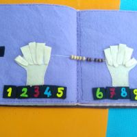 Parmaklarımızı Sayalım Keçe Kitap Sayfası Montessori