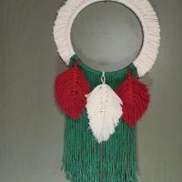 Yılbaşı Temalı Makrome Kapı Süsü
