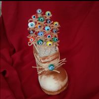 Nazar Boncuklu Seramik Ayakkabı