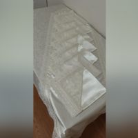 Dertsiz Kumaş 8 Kişilik Masa Örtüsü Seti