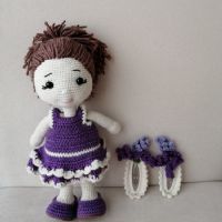 Amigurumi Kız bebek ve toka