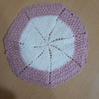 Pembe-Beyaz Yuvarlak Lif