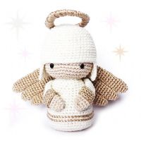 El Örgüsü Organik Amigurumi Uyku Arkadaşı Melek Dekoratif Obje