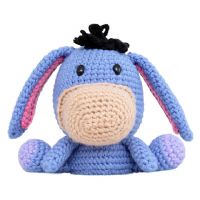 El Örgüsü Organik Amigurumi Uyku Arkadaşı Eşek Eyor