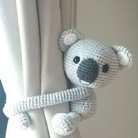 İNDİRİM ! ! El Örgüsü Organik Amigurumi Perde Tutucu - Beşik Süsü