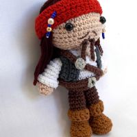 İNDİRİM!! El Örgüsü Organik Amigurumi Uyku Arkadaşı Karayip Korsanı 