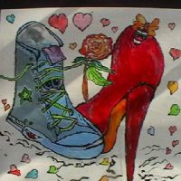 Ayakkabı Desenli Pano