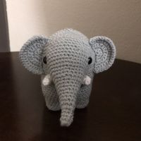 Dekoratif Amigurumi Fil