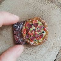 Minyatür Pizza - Polimer Kil
