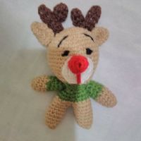 Amigurumi Geyik Yılbaşı Süsü