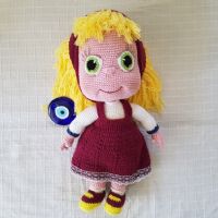 Amigurumi Örgü Oyuncak Maşa (Masha) Bebek